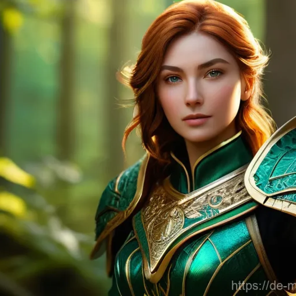 모바일게임 캐릭터 원화 - **Aha-Erlebnis Character:** "A vibrant, dynamic full-body portrait of a captivating mobile game ...